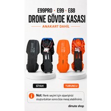 Dimute Shop E99PRO E99 E88 Drone Gövde Kasası Anakart Dahil Siyah Veya Turuncu Yedek Parça
