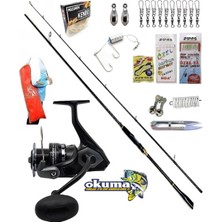 Oslo Okuma Wave Power 4000 244CM 8-42GR Zen Pro Karbon Kıyı Spin Olta Takımı Seti