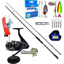 Oslo Okuma Wave Power 4000 244CM 8-42GR Zen Pro Karbon Turna Spin Olta Takımı Seti