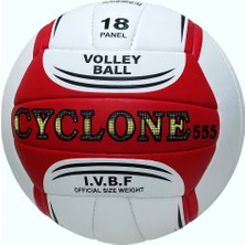 Mayo Denizi El Dikişli Voleybol Topu No 5 Cyclone 555 Ivbf Boyutlarında 18 Panel El Dikişi