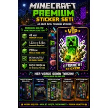 Neora Minecraft 42 Adet Sticker Seti