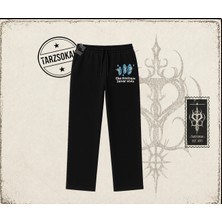 Tarzsokak Unisex Madness Never Ends Unisex Baggy Eşofman Altı Beyaz