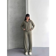 My Lunessa Polo Yaka Pol Uzun Kollu Modal Eşofman Takımı