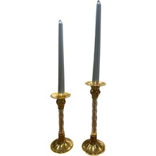 Sedosh Home Vision 25 cm 4'lü Konik Şamdan Mumu Seti - Yeşil, Turkuaz, Kahverengi, Siyah ve Kırmızı