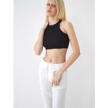 Xint Kadın Siyah Pamuk Dokulu Slim Fit Atlet