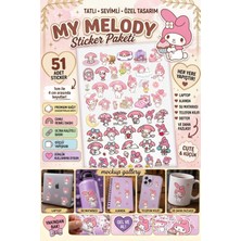 Neora My Melody 51 Adet Sticker Seti