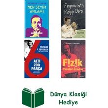 Richard P. Feynman 4 Kitap Seti + Dünya Klasiği Hediye