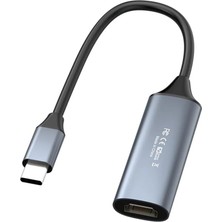 4K USB C 3.0 Type-C Video Capture Görüntü Yakalama Adaptörü USB 4K 30Hz Akış Öğretim Video Konferans Veya Canlı Yayın Için Oyun Yakalama Kartı (Hdmı Aktarma Için Kullanılmaz)