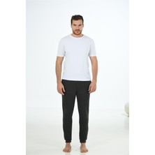 Obje Erkek Beyaz Paragon Sıfır Yaka Yarım Kol Tshirt