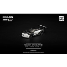 Pop Race 1:64 Re Super G Time Attack White Black Tmcs 2026 Chase PR640516 Model Araba