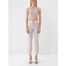 Xint Kadın Naturel %100 Keten Regular Fit Pantolon