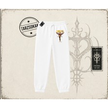 Tarzsokak Unisex Nirvana Angel Unisex Jogger Eşofman Altı Beyaz