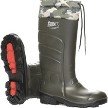 Polly Boot Galaxy Vega K.haki /siyah (Boğazlı) Çizme No: 45