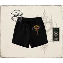 Tarzsokak Unisex Nirvana Angel Unisex Şort Beyaz