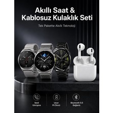Armüz Akıllı Saat ve Kulaklık Seti Dokunmatik Ekran 5.0 Bluetooth Bağlantılı Sesli Görüşme