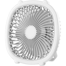 Powermaster PM-21882 Işıklı Masa Üstü Şarjlı Fan Vantilatör