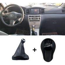 Doğru Oto Toyota Corolla Vites Topuzu Siyah + Körük 2002-2006 Model Uyumlu