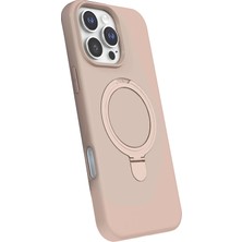 İlk El Grup    iPhone 16 Pro Regal Magsafe Standlı Kapak - Çöl Titanyum