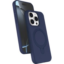 İlk El Grup    iPhone 15 Pro Max Regal Magsafe Standlı Kapak - Lacivert