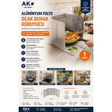 Ak Avm 1 Adet Ocak Yağ Sıçrama Koruyucu Katlanır Alüminyum Levha