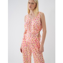 Xint Kadın Pembe Formunu Koruyan Oversize Bluz