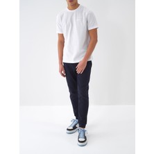 Xint Erkek Lacivert Pamuk Dokulu Regular Fit Jogger