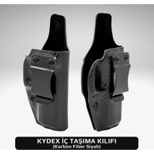 Kılınç 2000 Mega/light Sağ Kydex Silah Kılıfı Iç Taşıma / Kadife Kaplı / Mat Siyah