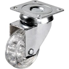 İlk El Grup 301 - 50X20 mm Şeffaf Makaralı Tablalı Teker