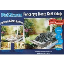 İlk El Grup  Vakumlu Kedi Pencere Yatağı | Güneş Alan Kedi Cam Yatağı | Dayanıklı &amp; Konforlu Petzoom
