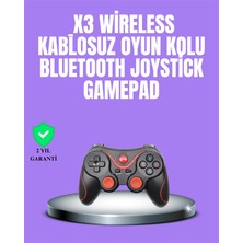 İlk El Grup  Android Uyumlu Gamepad X3 Game Stick Oyun Kolu Bluetooth Bağlantılı