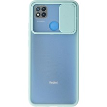 İlk El Grup    Redmi 9c Kılıf Palm Buzlu Kamera Sürgülü Silikon - Turkuaz