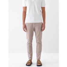Xint Erkek Taş Rengi Pamuk Dokulu Slim Fit Pantolon