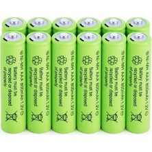 İlk El Grup 800 Mah 1.2V Aaa Ni-Cd Şarj Edilebilir Pil 12 Adet