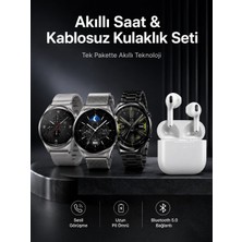 Armüz Akıllı Saat ve Kulaklık Seti Dokunmatik Ekran 5.0 Bluetooth Bağlantılı Sesli Görüşme
