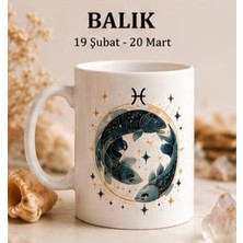Kadorex Design Balık Burcu Kupa Bardak – Burç Desenli Kahve Kupası
