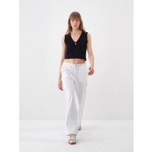 Xint Kadın Siyah Pamuk Dokulu Slim Fit Atlet