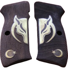 Cz 75  (16\'lı Çek) Kabzesi Ahşap Model 63