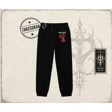 Tarzsokak Unisex Sleepy Eyes Unisex Jogger Eşofman Altı Beyaz