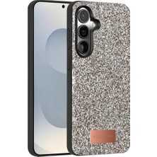 Herşey Trend Herşeytrend Onegif Samsung Galaxy S25 Bright Simli Kapak - Gümüş