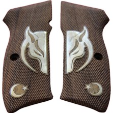 Cz 75  (16\'lı Çek) Kabzesi Ahşap Model 26