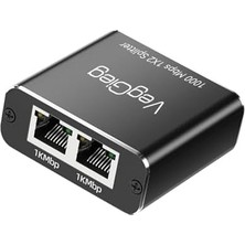 1 Giriş 2 Çıkış Gigabit Ethernet Çoklayıcı Splitter Adaptör