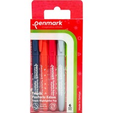 Maxi Trendy Penmark Kalem Tipi Fosforlu Kalem 6'lı Bristol Tropik