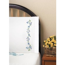 Design Works Crafts T230040 Blau Daisies, 50,8 x 76,2 cm Prägung Kopfkissen Für Stickerei