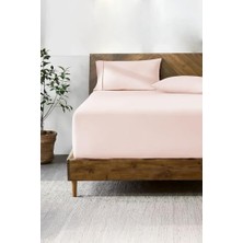 Lastikli & Hipoalerjenik ÇARŞAF%100 Pamuk Penye Kumaş Somon 140X200, Luxcarsaf
