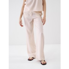 Xint Kadın Naturel Doğal Akışlı Oversize Pantolon