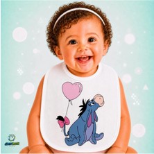Ghostbastır Design Eeyore Keten Bebek Mama Önlüğü – Yumuşak, Emici, Yıkanabilir, Özel Tasarım P051