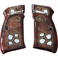 Cz 75  (16\'lı Çek) Kabzesi Ahşap Model 44