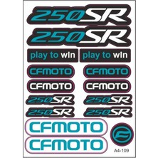 Gogo Premium Cf Moto 250SR Sticker Seti Nardo Gri