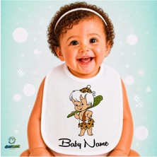 Ghostbastır Design Kişiye Özel Bambam Keten Bebek Mama Önlüğü – Yumuşak, Emici, Yıkanabilir, Özel Tasarım P073