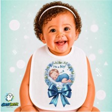 Ghostbastır Design Oğlan Çocuğu Keten Bebek Mama Önlüğü – Yumuşak, Emici, Yıkanabilir, Özel Tasarım P141